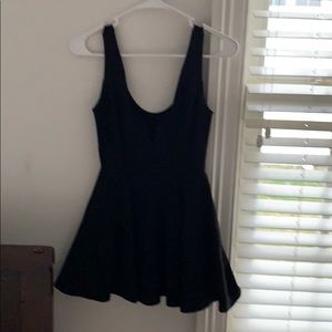 Black dress very short with attached shorts